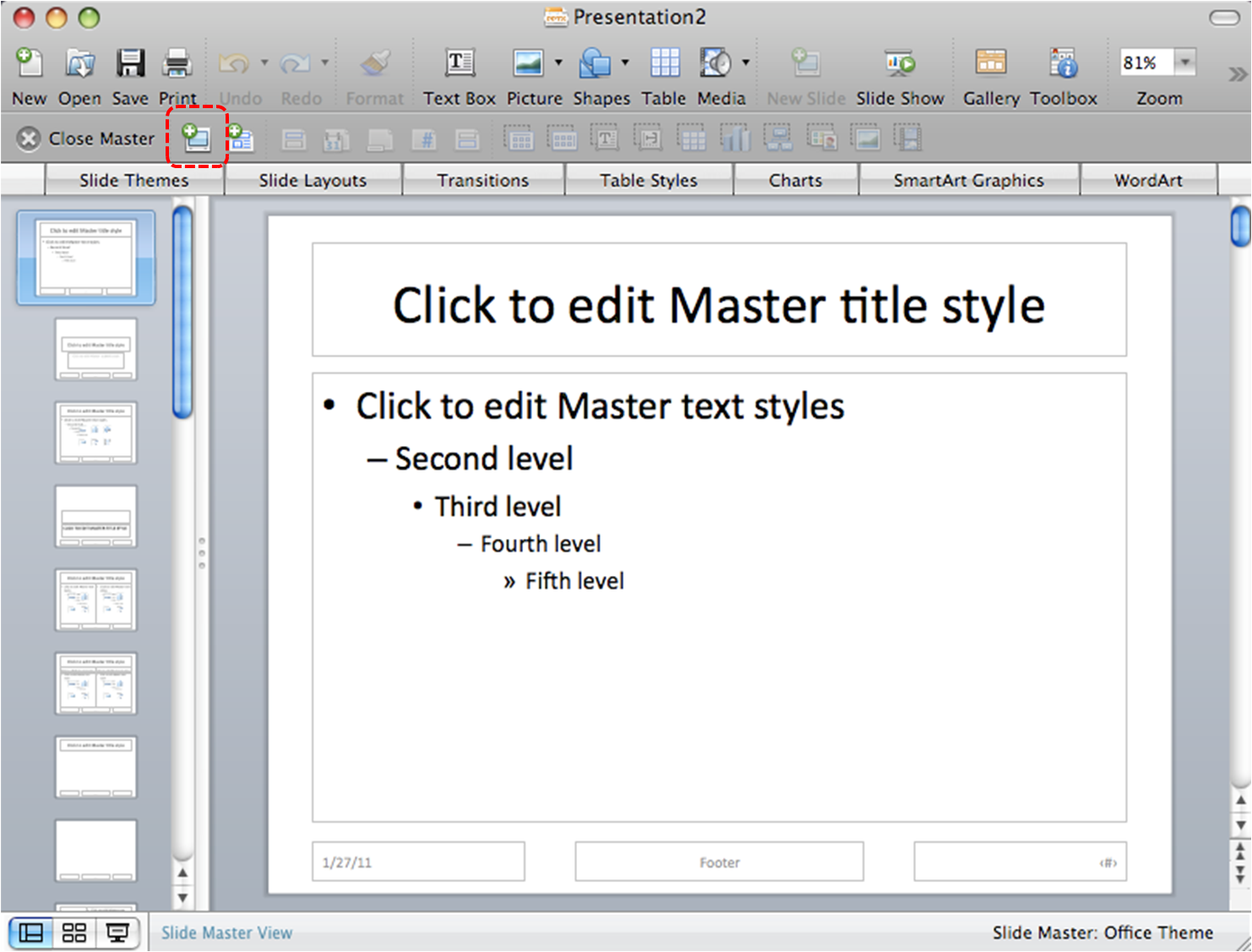 How to write in powerpoint